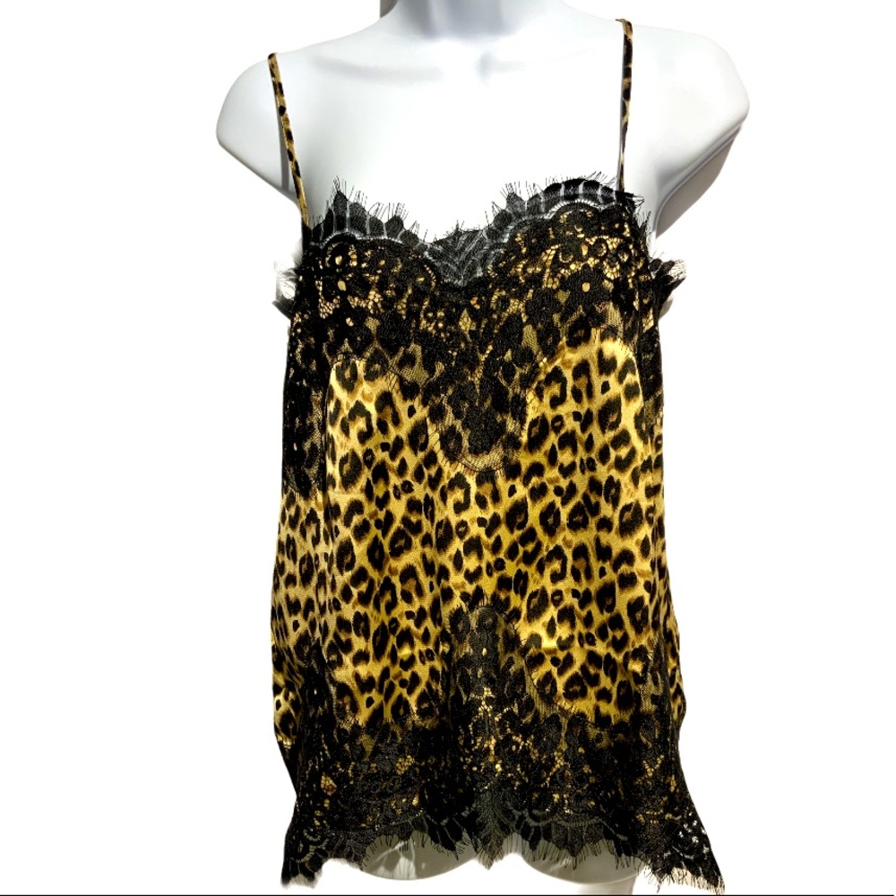 La Miel Tan Leopard Print Cami NWT